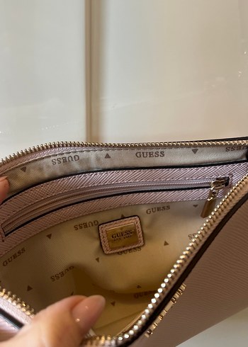 Guess Toz Pembe Çanta - Görsel 4