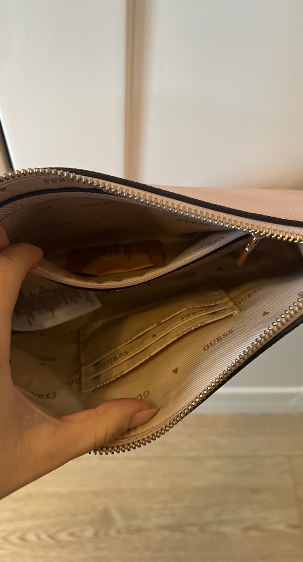 Guess Toz Pembe Çanta - Görsel 5