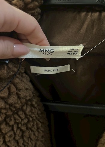 Kahverengi Peluş Kadın Midi Kaban - Görsel 3