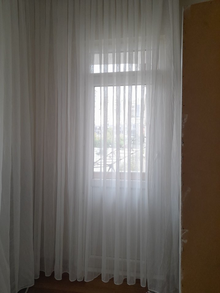 Çizgili Beyaz Modern Tül Perde - Görsel 4