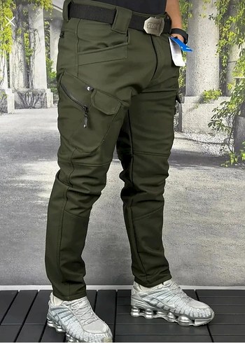 içi polarlı dışı su rüzgar itici softshell pantolon - Görsel 2