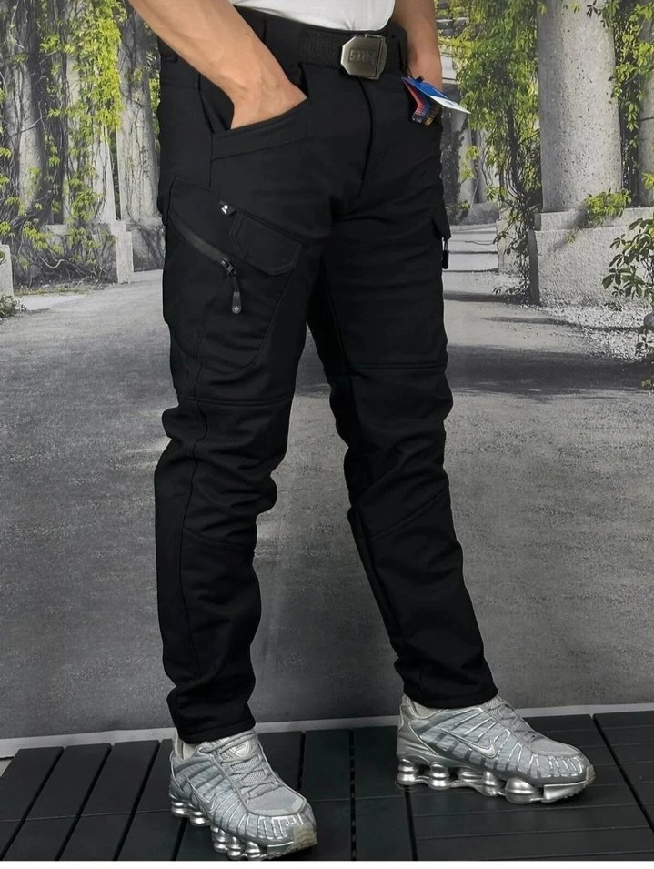 içi polarlı dışı su rüzgar itici softshell pantolon - Görsel 2