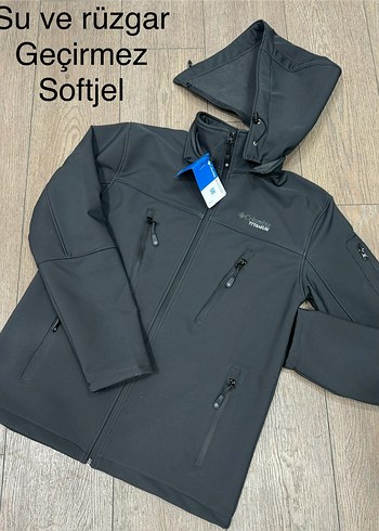 Yeşil Softjel Su ve Rüzgar Geçirmez Erkek Mont - Görsel 2