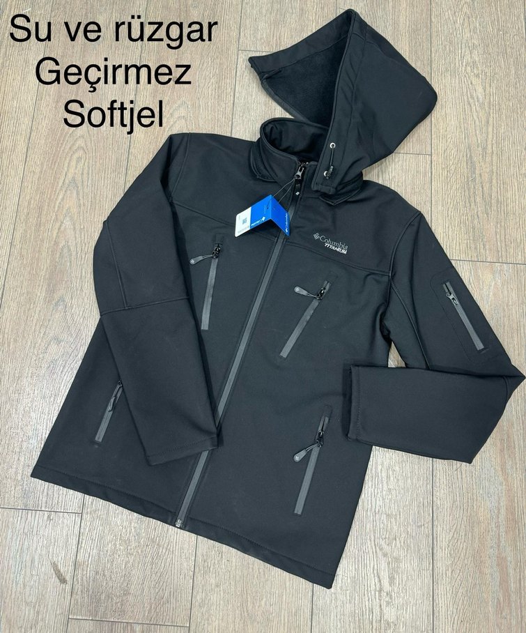 Yeşil Softjel Su ve Rüzgar Geçirmez Erkek Mont - Görsel 3