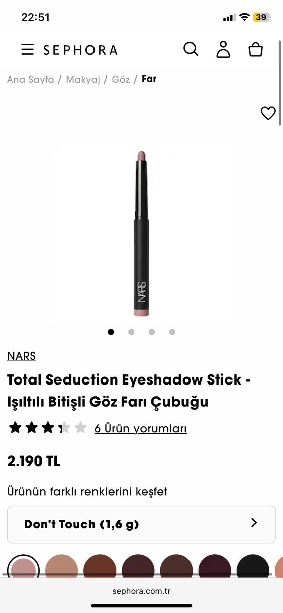 Nars Eyeshadow Stick - Görsel 4