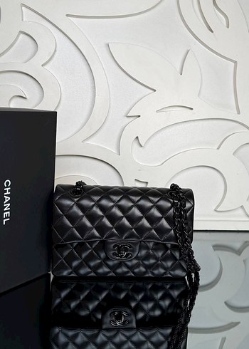 Chanel Siyah Deri Zincir Detaylı Kadın Çanta