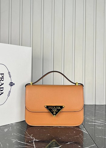  Beden kahverengi Renk Prada Kahverengi Deri Kadın Çanta