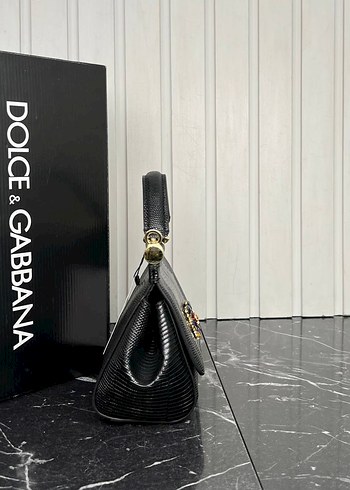 Beden siyah Renk Dolce&Gabbana Siyah Deri İşlemeli Kadın Çanta