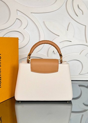 Beden Bej Deri Louis Vuitton Püsküllü Kadın Çanta
