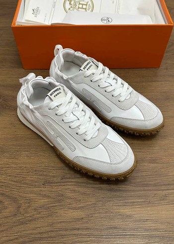 Hermes Beyaz Deri Sneaker