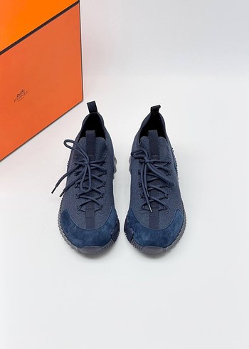 Hermes Lacivert Suet Sneaker