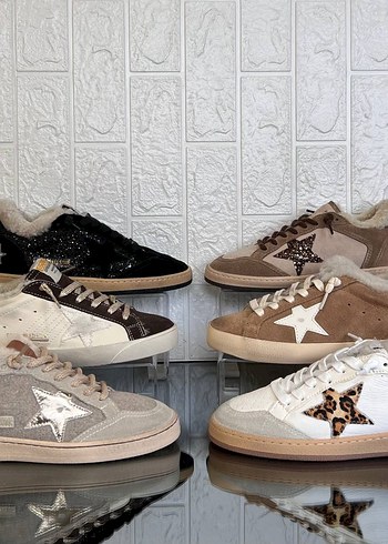 Golden Goose Deluxe Yildizli Siklik Suet Sneakerlar