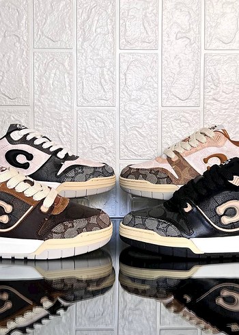 Coach Monogramli Renkli Dusuk Bilek Sneaker