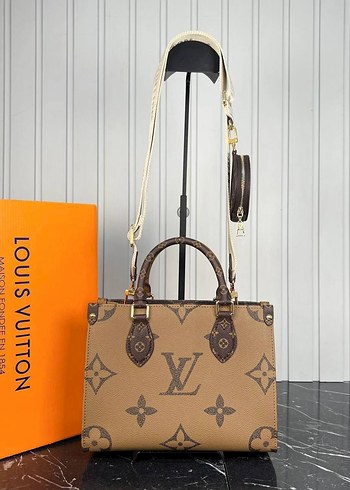 Louis Vuitton Kahverengi Deri Kadın Omuz Çantası