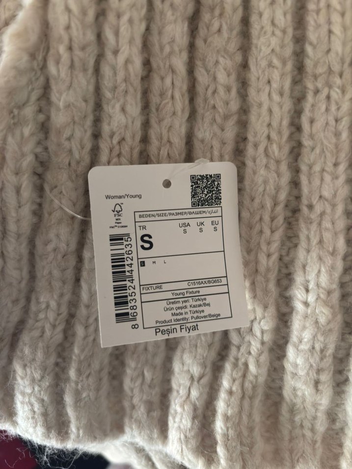 Madonna yaka Örgü Kadın Kazak defacto - Görsel 3