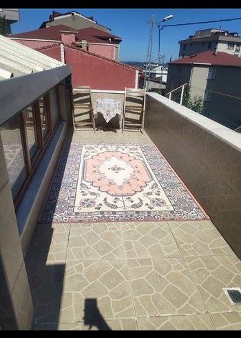 Açık Renkli Çok Renkli Bağlama Desenli Halı