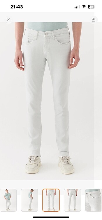 Mavi Marcus Beyaz Jeans pantolon