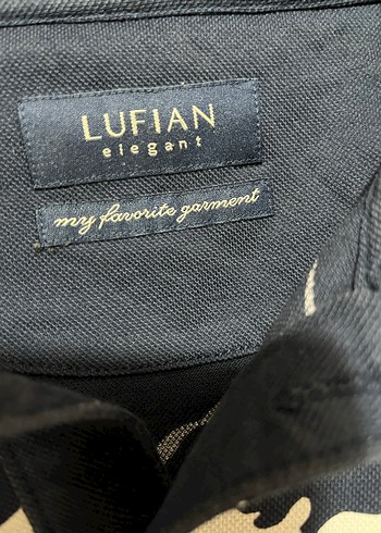 Lacivert Desenli Erkek Lufian Tişört - Görsel 2