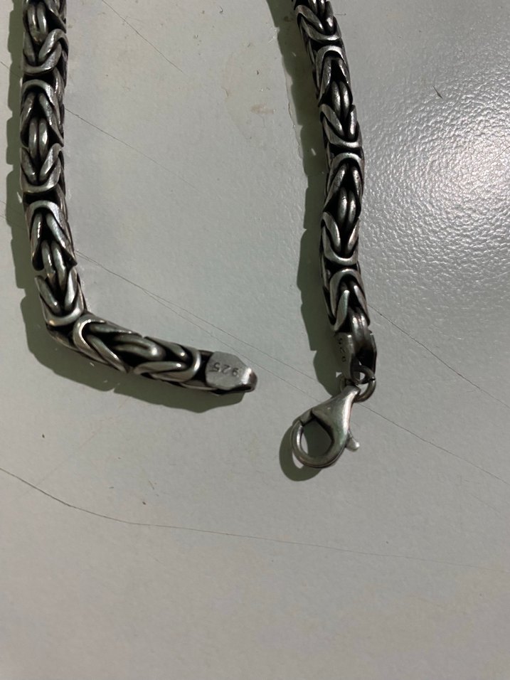 Kral kolyesi 925 ayar gümüş - Görsel 4