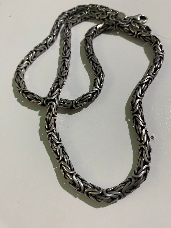 Kral kolyesi 925 ayar gümüş - Görsel 5