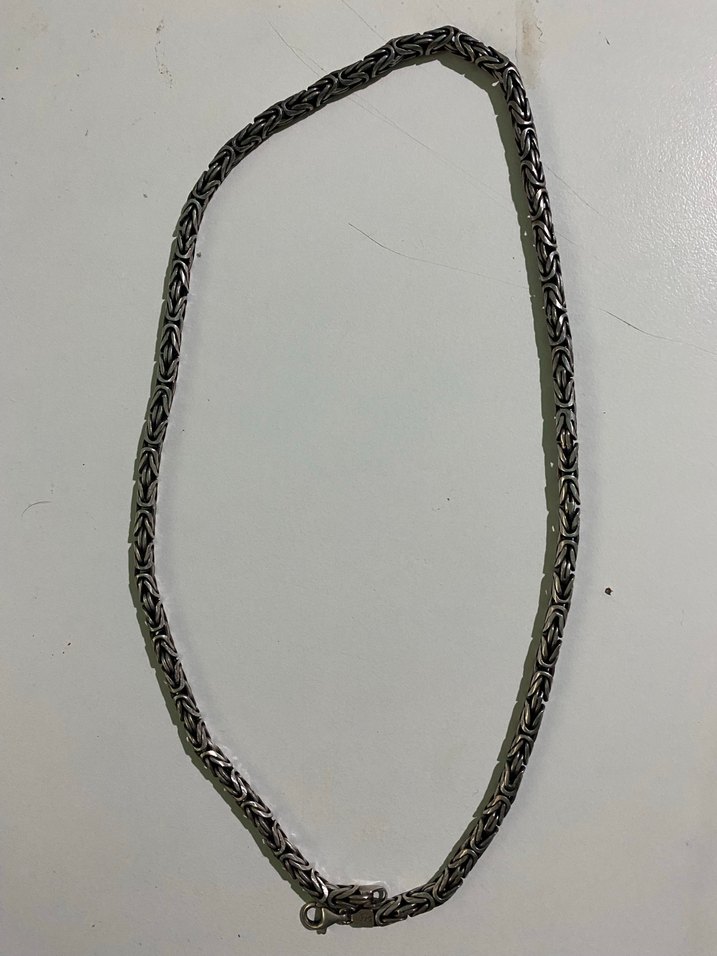 Kral kolyesi 925 ayar gümüş - Görsel 3