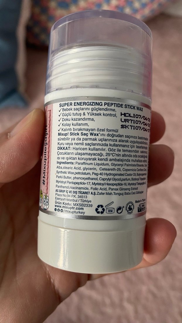 MIXUP! Super Energizing Stick Wax Saç Şekillendirici - Görsel 3
