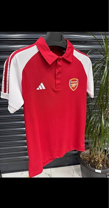 ARSENAL ÖZEL TASARIM POLO YAKA TARAFTAR TİŞÖRT - Görsel 2