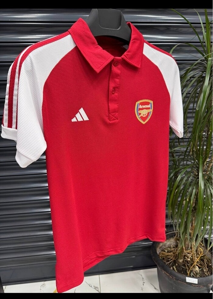 ARSENAL ÖZEL TASARIM POLO YAKA TARAFTAR TİŞÖRT - Görsel 2