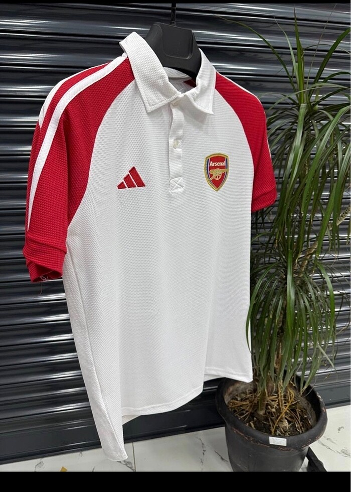ARSENAL ÖZEL TASARIM POLO YAKA TARAFTAR TİŞÖRT - Görsel 2