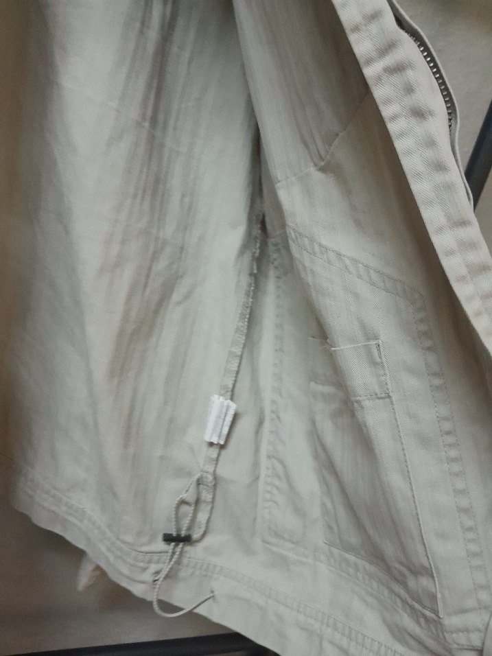 Düğmeli Bej Keten Erkek Ceket - Görsel 3