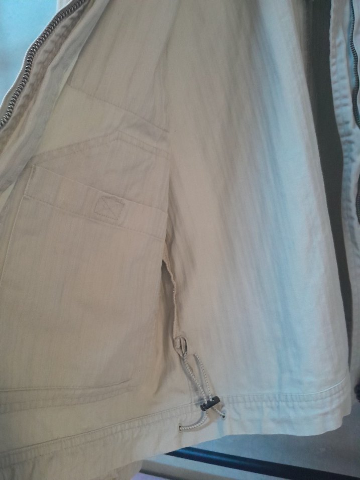 Düğmeli Bej Keten Erkek Ceket - Görsel 4