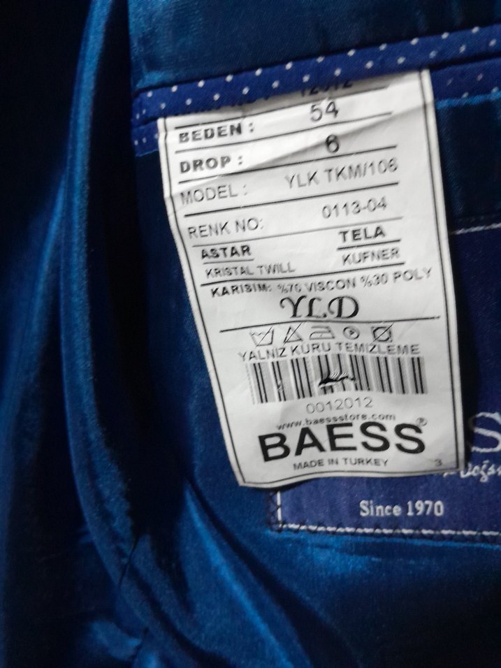 Mavi Erkek Ofis Ceketi, Regular Fit, Düğmeli - Görsel 3