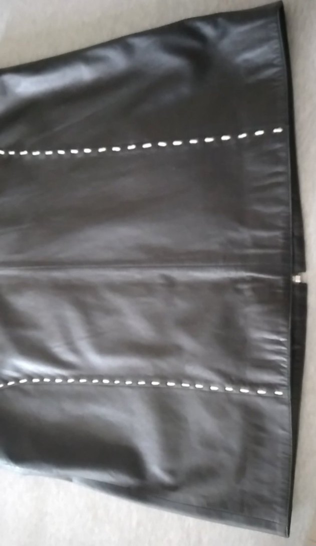 Erkek Siyah Deri Biker Yelek Fermuarlı - Görsel 4