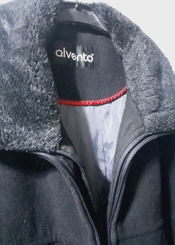 Siyah Erkek Midi Boy Kürklü Ceket - Görsel 7