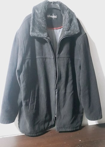 Siyah Erkek Midi Boy Kürklü Ceket - Görsel 6