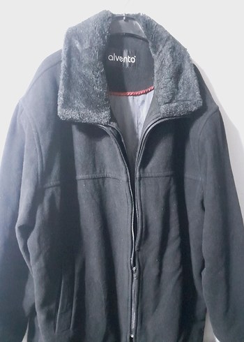 Siyah Erkek Midi Boy Kürklü Ceket - Görsel 8