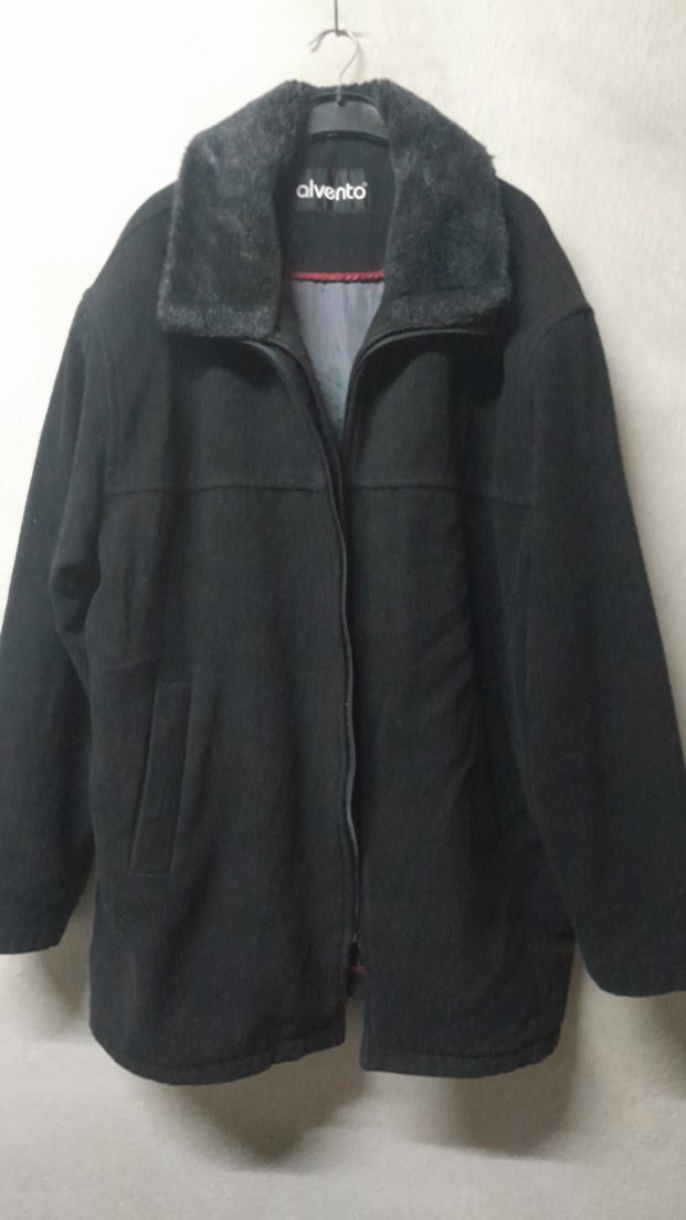 Siyah Erkek Midi Boy Kürklü Ceket - Görsel 5