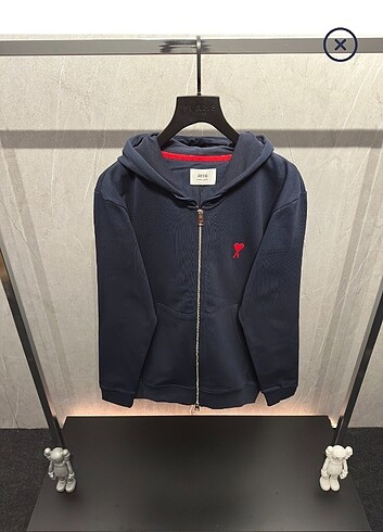 Ami paris zip hoodie