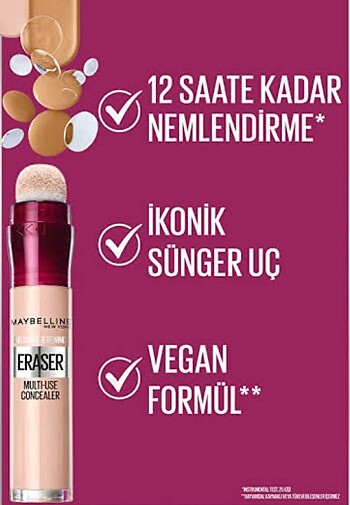  Beden Renk New York Maybelline 00 Ivory Eraser