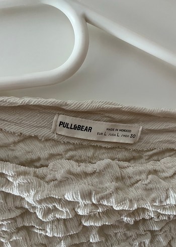 Pull and Bear Bej Uzun Elbise