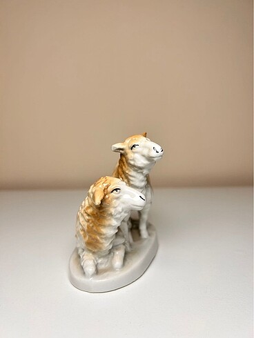 Antika Porselen Kuzu Biblo - Görsel 4