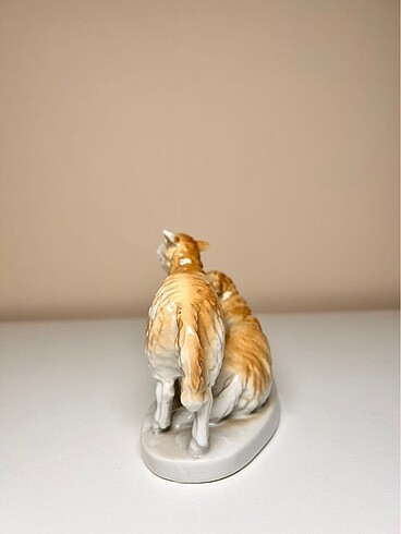 Antika Porselen Kuzu Biblo - Görsel 2