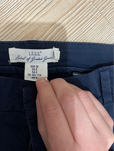 38 Beden lacivert Renk H&M Pamuklu Pantalon