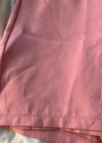 Pastel Pembe Mini Pamuklu Kadın Şort - Görsel 2