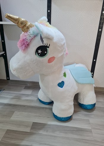 Beyaz Unicorn Peluş Oyuncak