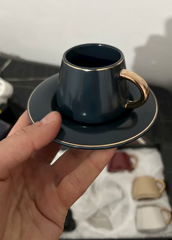 ACARPLUS Luna Renkli Altılı Kahve Fincanı Seti - Görsel 2