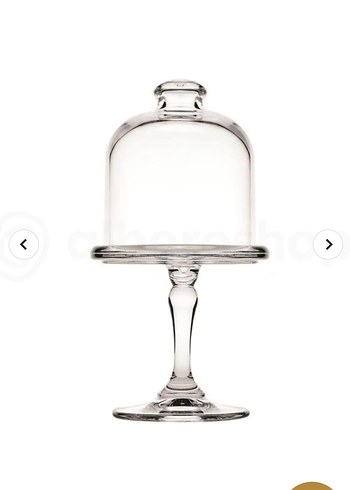 Mini 10 cm ayaklı kek fanusu - Görsel 2