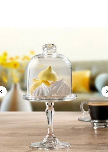 Mini 10 cm ayaklı kek fanusu - Görsel 3