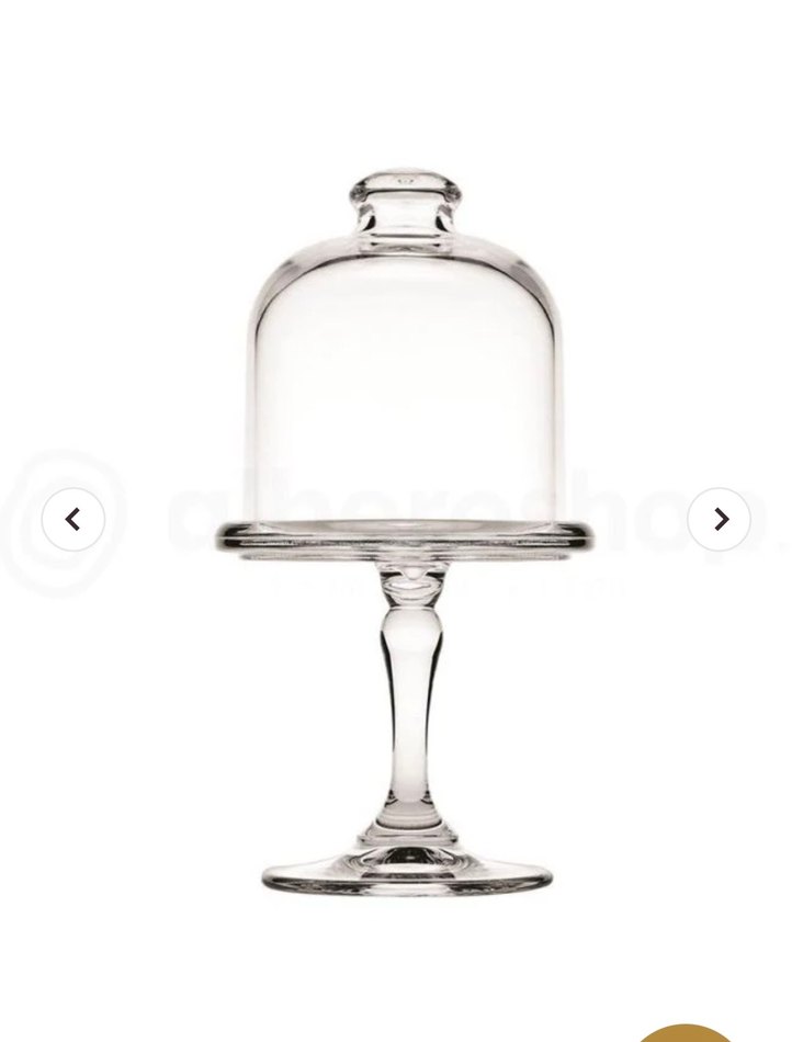 Mini 10 cm ayaklı kek fanusu - Görsel 2