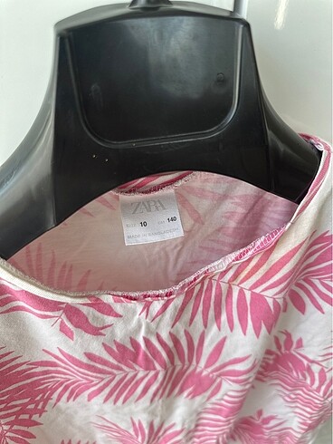 Zara yazlık pembe çiçekli tişört